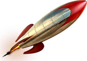 rocket ship logo